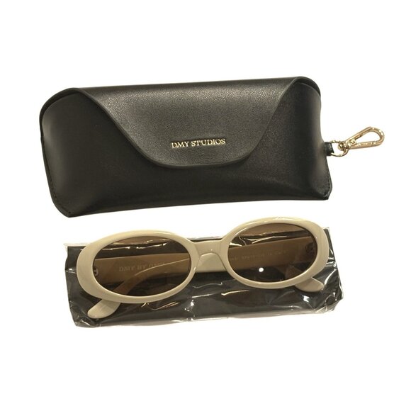 DMY by DMY Valentina Oval Sunglasses in Cream main image 4